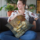 French Cafe Throw Pillow By Danhui