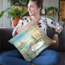 Morning On The Seine Crop Throw Pillow By Danhui