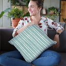 Floursack Holiday Bright Pattern Ivd Throw Pillow By Danhui