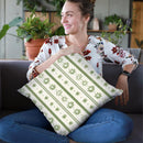 Floursack Holiday Bright Pattern Iih Throw Pillow By Danhui