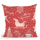 Floursack Holiday Bright Pattern Ie Throw Pillow By Danhui