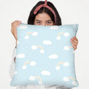 Unicorn Clouds Rainbows Pattern Throw Pillow By Dom Vari