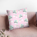 Unicorn Moon Pattern Pink Throw Pillow By Dom Vari