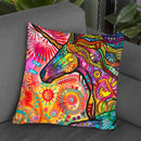 Rainbow Unicorn Throw Pillow By Dean Russo