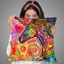 Rainbow Unicorn Throw Pillow By Dean Russo