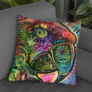 Close Up Parrot Throw Pillow By Dean Russo