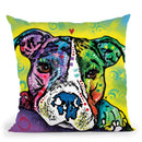 The Baby Pit Bull Throw Pillow By Dean Russo