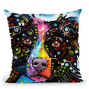 Border Collie 3 Throw Pillow By Dean Russo