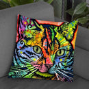 Cat Throw Pillow By Dean Russo