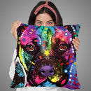 Young Bullmastiff Throw Pillow By Dean Russo