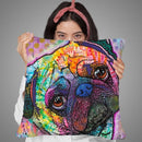 Pug Love Throw Pillow By Dean Russo