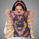 Being Happy Throw Pillow By Dean Russo
