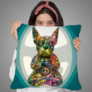 French Buddha Bulldog Throw Pillow By Dean Russo
