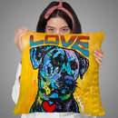 Gentle Giant Throw Pillow By Dean Russo