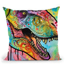 T Rex 1 Throw Pillow By Dean Russo