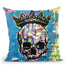 Crowned Skull Throw Pillow By Dean Russo