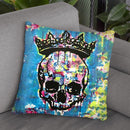 Crowned Skull Throw Pillow By Dean Russo