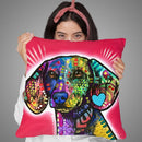 Luv Doxie Throw Pillow By Dean Russo