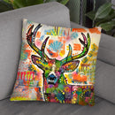 Patch Buck Throw Pillow By Dean Russo