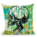 Screaming Skull 2 Throw Pillow By Dean Russo