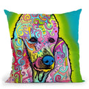 Poodle Throw Pillow By Dean Russo
