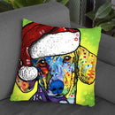 Dachshund Christmas Throw Pillow By Dean Russo