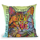 If Cats Could Talk Throw Pillow By Dean Russo