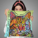 If Cats Could Talk Throw Pillow By Dean Russo
