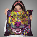 U Cant Ban Happiness Throw Pillow By Dean Russo