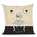 Le Bark Square 12X12 Throw Pillow By Emily Adams