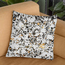 Gold Speckled Terrazzo Throw Pillow By Elisabeth Fedrikson