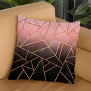 Pink And Black Stone Throw Pillow By Elisabeth Fedrikson