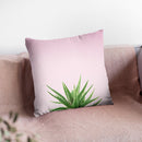Succulent Simplicity I On Pink Throw Pillow By Felicity Bradley