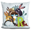 Grumpy Cat R Is For Rabbits Throw Pillow