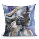 Wolves Family Throw Pillow By George Dyachenko