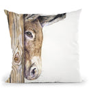 Donkey Throw Pillow By George Dyachenko
