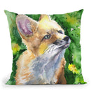 Foxy Throw Pillow By George Dyachenko