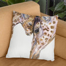 Giraffes Family Throw Pillow By George Dyachenko