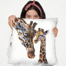 Giraffes Throw Pillow By George Dyachenko