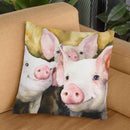 Happy Friends Throw Pillow By George Dyachenko
