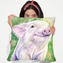 Little Pig Throw Pillow By George Dyachenko
