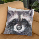 Raccoon Throw Pillow By George Dyachenko