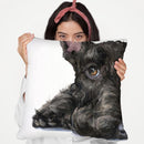 Scottish Terrier Throw Pillow By George Dyachenko