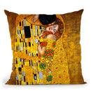 Classic The Kiss Throw Pillow By Gustav Klimt