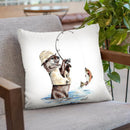 Nature'S Fisherman Throw Pillow By Holly Simental