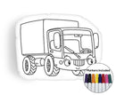 Little Truck coloring pillow Made In USA