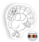 Turkey coloring pillow Made In USA