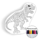 Tyrannosaurus coloring pillow Made In USA