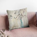 Cotton Bouquet Throw Pillow By Julia Purinton