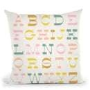 Alphabet Vi Throw Pillow By June Journal